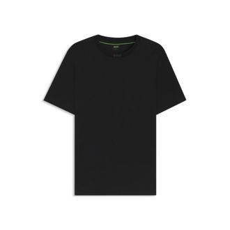 BOSS Logo-collar T-shirt in cotton jersey
