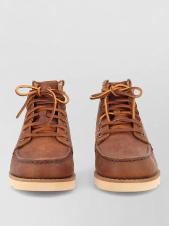 Sebago leather lace-up boots