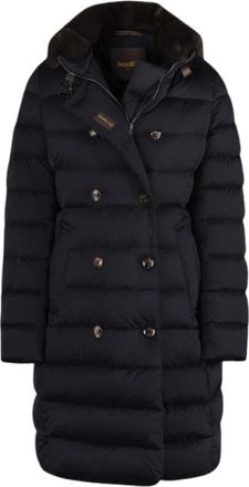 Moorer Mujer, Abrigos, Negro, Talla: L