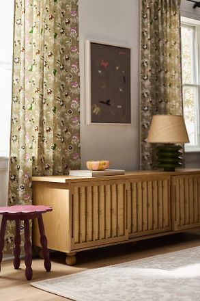 Anthropologie Cassia Raffia Media Cabinet