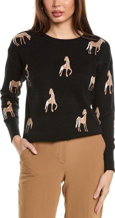 T Tahari Horse Pattern Sweater