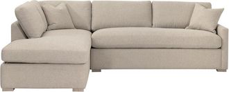 Essentials For Living Clara 112In Slim Arm Sleeper Queen Lf Sectional