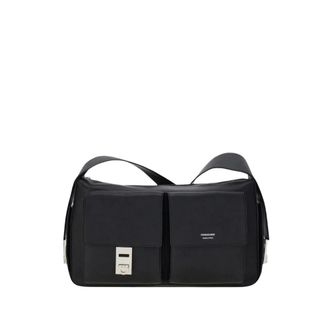 Ferragamo Hug Messenger Bag - Heren - Tassen - Zwart - Maat: ONE Size