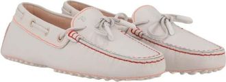 Tod's Womens White Loafer, Size 7