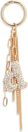 Chelsea28 Pav&eacute; Crystal Inital Bag Charm in D- Clear- Gold at Nordstrom