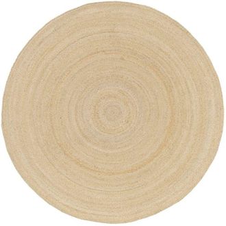 Sweeek Round jute indoor rug, natural, PADMA, several sizes, flat woven
