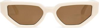 Golden Goose Occhiali da sole cat-eye - Bianco