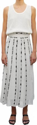 Molli Ete Pointelle Knit Tank Top In Milk