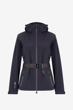 Moncler Shell-Jacke mit Kapuze und G&uuml;rtel Fex