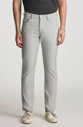 Mavi Marcus Slim Straight Leg Pants in Pewter Fancy at Nordstrom, Size 31 X 30