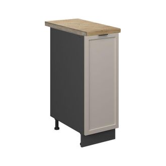 Vicco Armario De Farmacia Fame-line, Grisbeige, 30 Cm, Et Roble, Vicco