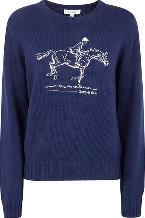 Sporty & Rich Horse Knitted Sweater