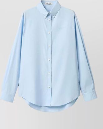 Miu Miu long sleeve straight shirt buttoned cuffs