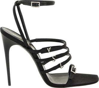 Saint Laurent High Heel Sandalen - Dames - Sandalen met hakken - Zwart - 35 1/2 EU - Schoenen
