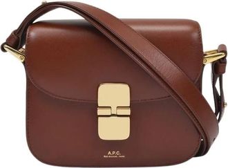 A.P.C. Grace Mini Tas - Dames - Schoudertassen - Bruin - ONE Size - Leer - Tassen