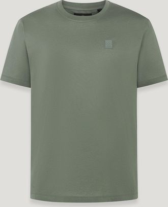 Belstaff Steel T-shirt Mens Mercerised Cotton Sage Green Size 2XL