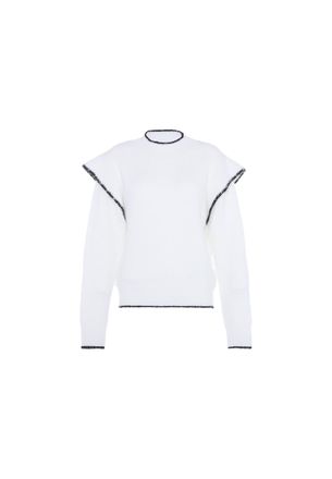 Faina Gebreide trui Dames wolwit