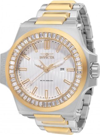 Invicta Akula Quartz Crystal Silver Dial Mens Watch 49134