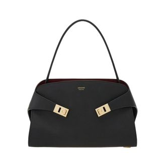 Ferragamo Dames, Tassen, Zwart, Maat: ONE Size Leer