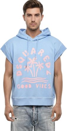Dsquared2 Light Blue Graphic Hoodie