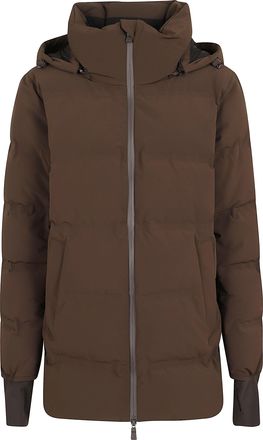 Herno Medium-Length Down Jacket With Gore-Tex Windstopper And Removable Hood