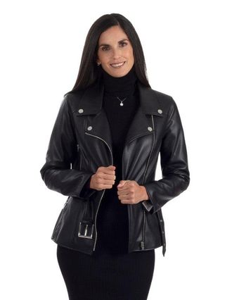 Nine West Womens Moto Jacket