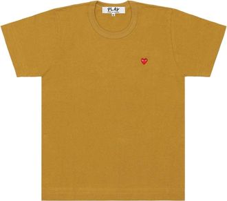 Comme Des Gar&ccedil;ons Coloured Small Emblem T-Shirt Olive AZ-T314-051-5