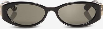 Gucci Runde Sonnenbrille aus Acetat Oval Black