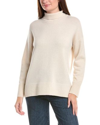 Lafayette 148 New York Stand-Collar Cashmere Sweater