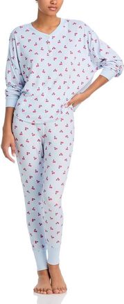 Aqua Sweet & Sassy Pajama Set In Blue