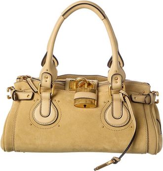 Chlo&eacute; Paddington Suede & Leather Shoulder Bag