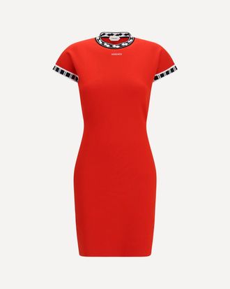 Versace Cotton knit mini Dress Female 42
