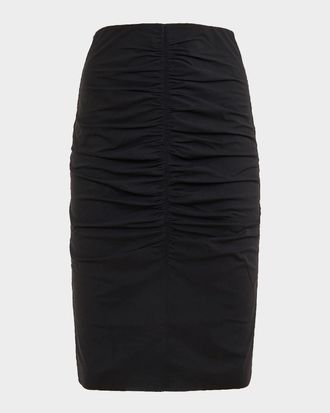 Wolford Pure Ruched Knee-Length Skirt
