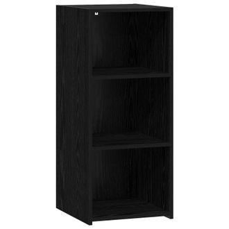 vidaXL Aparador Roble Negro 40 X 41 X 93 Cm Madera De Ingenier&iacute;a Vidaxl