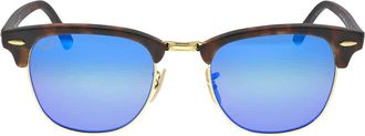 Ray-Ban Clubmaster Blue Flash Unisex Sunglasses RB3016 114517 51