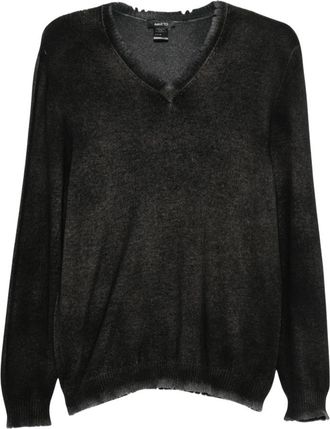 Avant Toi V-hals Gebreide Kleding - Heren - V-hals truien - Zwart - L - Truien & Vesten