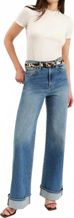 Daze Far Out High Rise Wide Leg Jeans In Big Break