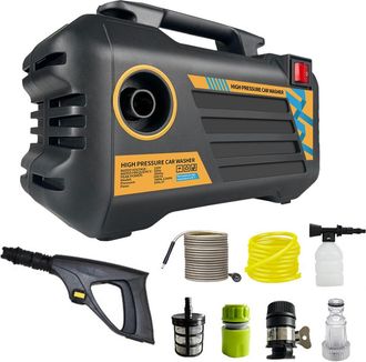 OEM Hidrolimpiadora El&eacute;ctrica De Alta Presi&oacute;n De 1450 Psi Con 3 Boquillas De Diferente Presi&oacute;n Y Manguera Para Limpiar Terrazas, Vallas, Entradas De Veh&iacute;c