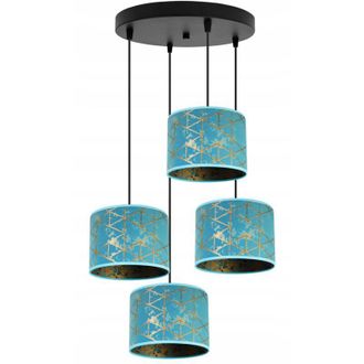 OEM L&aacute;mpara Colgante, L&aacute;mpara De Techo, Pantalla, Patr&oacute;n Dorado