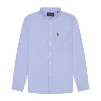 Lyle & Scott Effen Oxford Overhemd - Heren - Casual Overhemden - Blauw - XL - Katoen - Overhemden