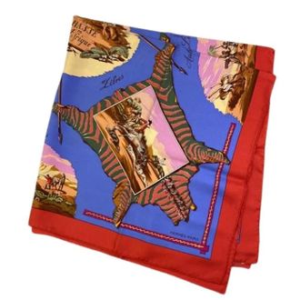 Herm&egrave;s Pre-owned sjaal - Dames - Pre-owned - Veelkleurig - Maat: ONE Size Zijde