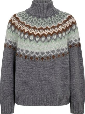 Mos Mosh Mmrelena Turtleneck - Dames - Coltruien - Grijs - XS - Wol - Truien & Vesten