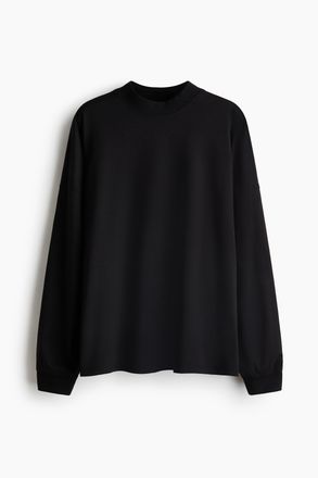 H&M Shirt mit Rundausschnitt - Schwarz