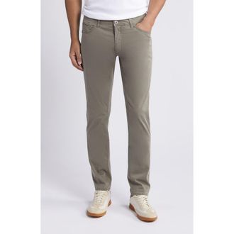 Brax Chuck Modern Fit Five-Pocket Pants in Olive at Nordstrom, Size 35 X 34