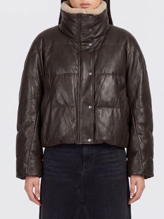 Brunello Cucinelli Piumino relaxed fit in pelle di agnello con interni in shearling