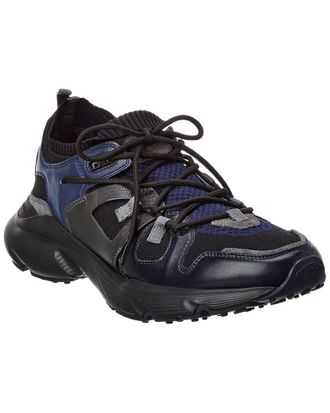 Tod's Tods Leather & Knit Sneaker