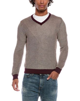 Slowear Linen-Blend V-Neck Sweater