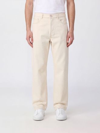 Ami Jeans straight in denim a vita media con gamba dritta