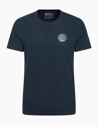 Mountain Warehouse Mens Mountain Warehouse Mens St Andrews Tree Ring Organic T-Shirt - Navy - Size: 36