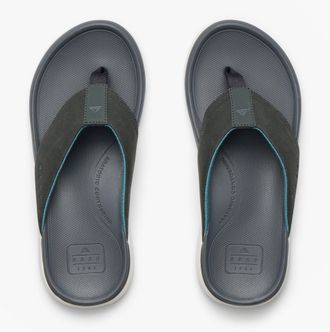 Reef Cushion Norte Mens Toe-post Sandals Grey/blue/offwhite - Size UK 10